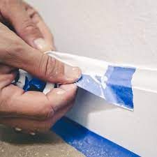 Masking tape paint work masking application